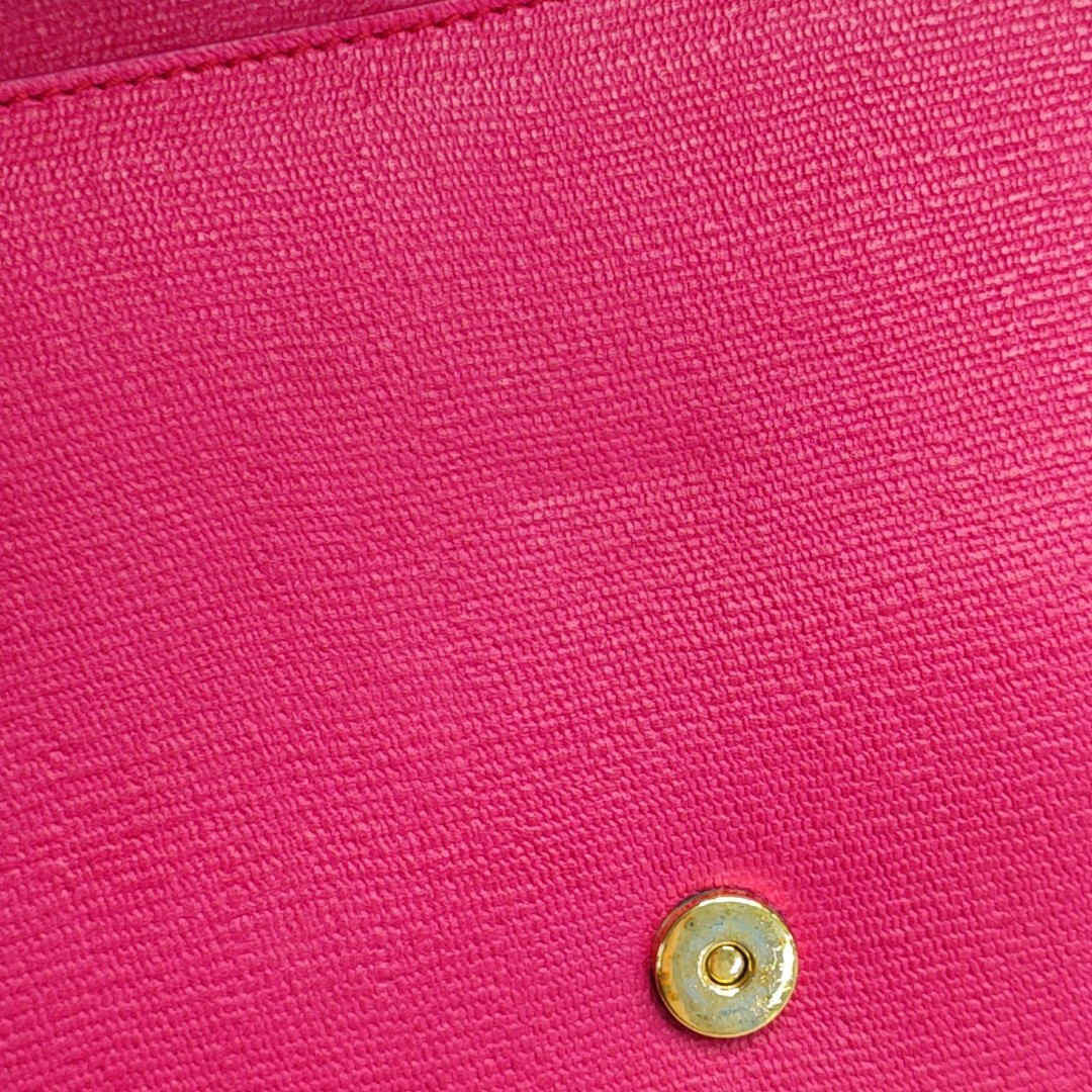 YSL CHYC Y LIGNE Fuchsia Leather Clutch Golden hardware-(SKU)-940540756