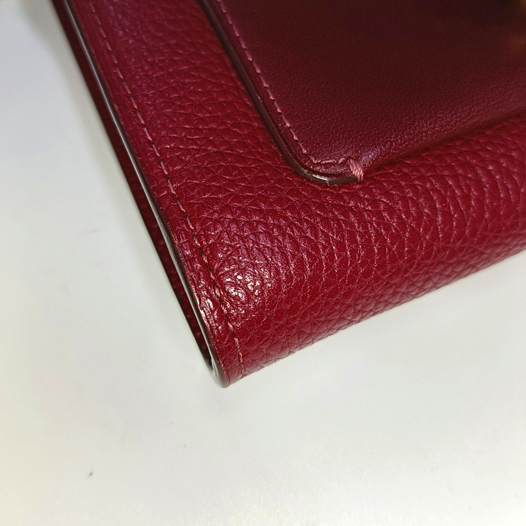 COACH TABBY Red Cowhide Crossbody Single Shoulder Bag Golden hardware Removable shoulder strap-(SKU)-14389562