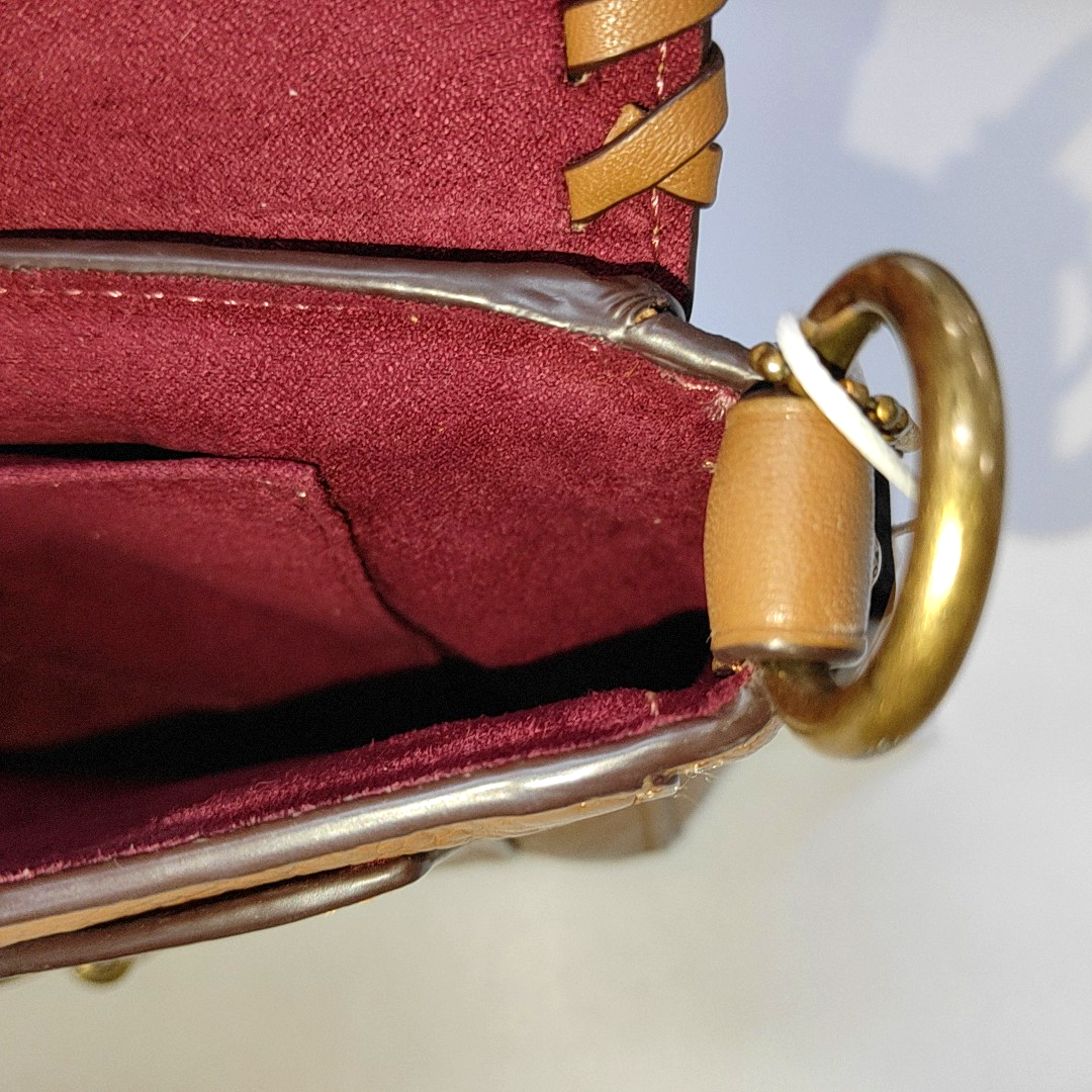 COACH 26 Brown Leather Carriage Weave Dionysus Bag Single Shoulder Bag Tote Golden hardware Removable shoulder strap-(SKU)-14389455