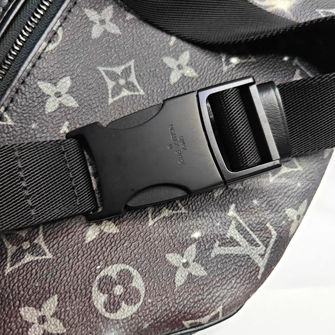 LOUIS VUITTON DISCOVERY Multicolor Coated Canvas Monogram Vernis Fanny Pack, Crossbody, and Chest Bag with Silver Hardware-(SKU)-967065104