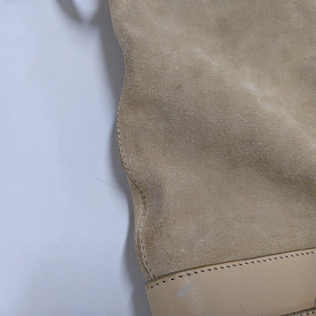 BALLY Tote bag Beige Suede Single Shoulder Tote Bag Silver Hardware-(SKU)-952425737