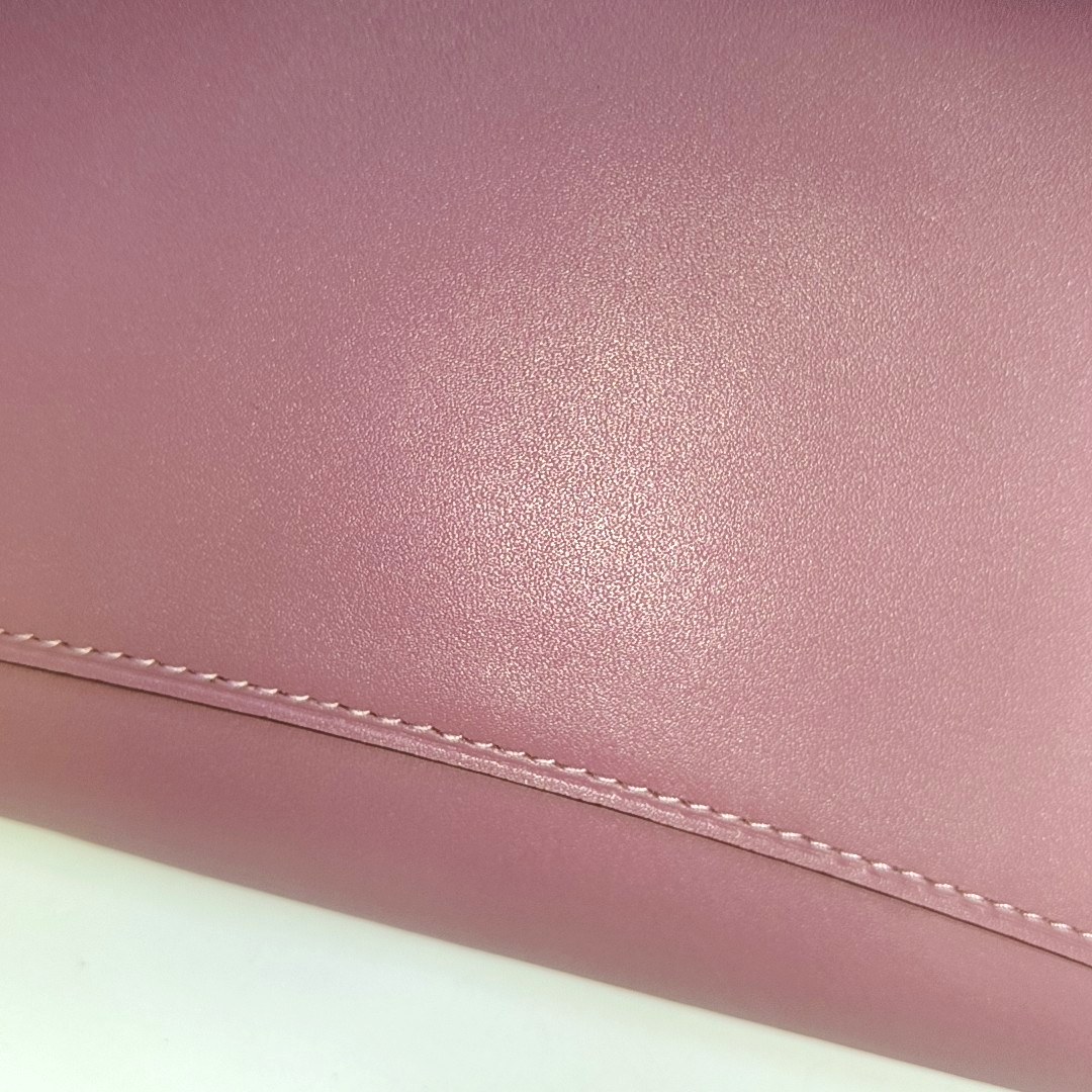 COACH CALLIE Small size Fuchsia Leather Carriage Single Shoulder Bag with Sling Golden hardware Removable shoulder strap-(SKU)-938185737