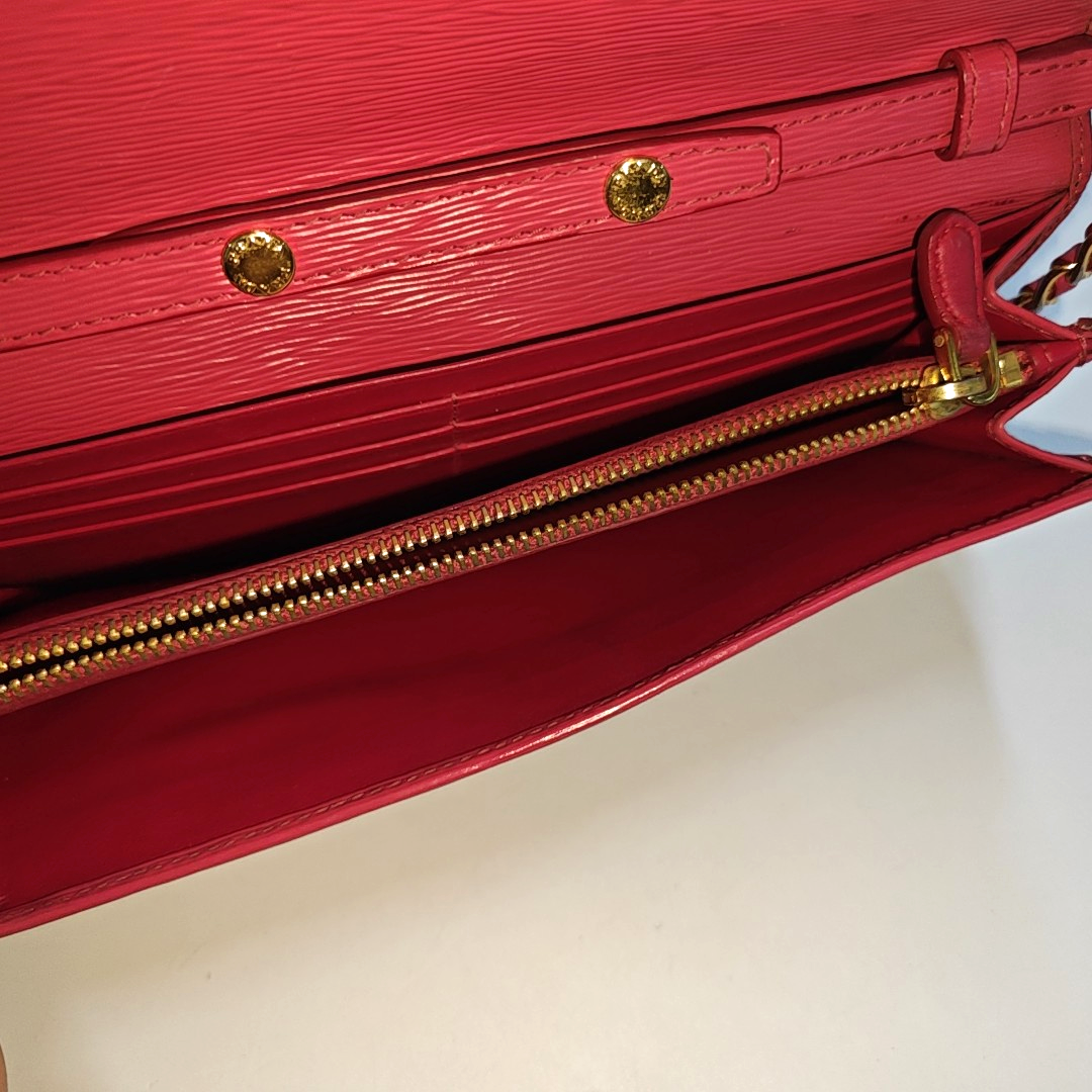 PRADA Pink Cowhide Single Shoulder Bag Crossbody Bag Golden hardware Removable shoulder strap-(SKU)-945700600