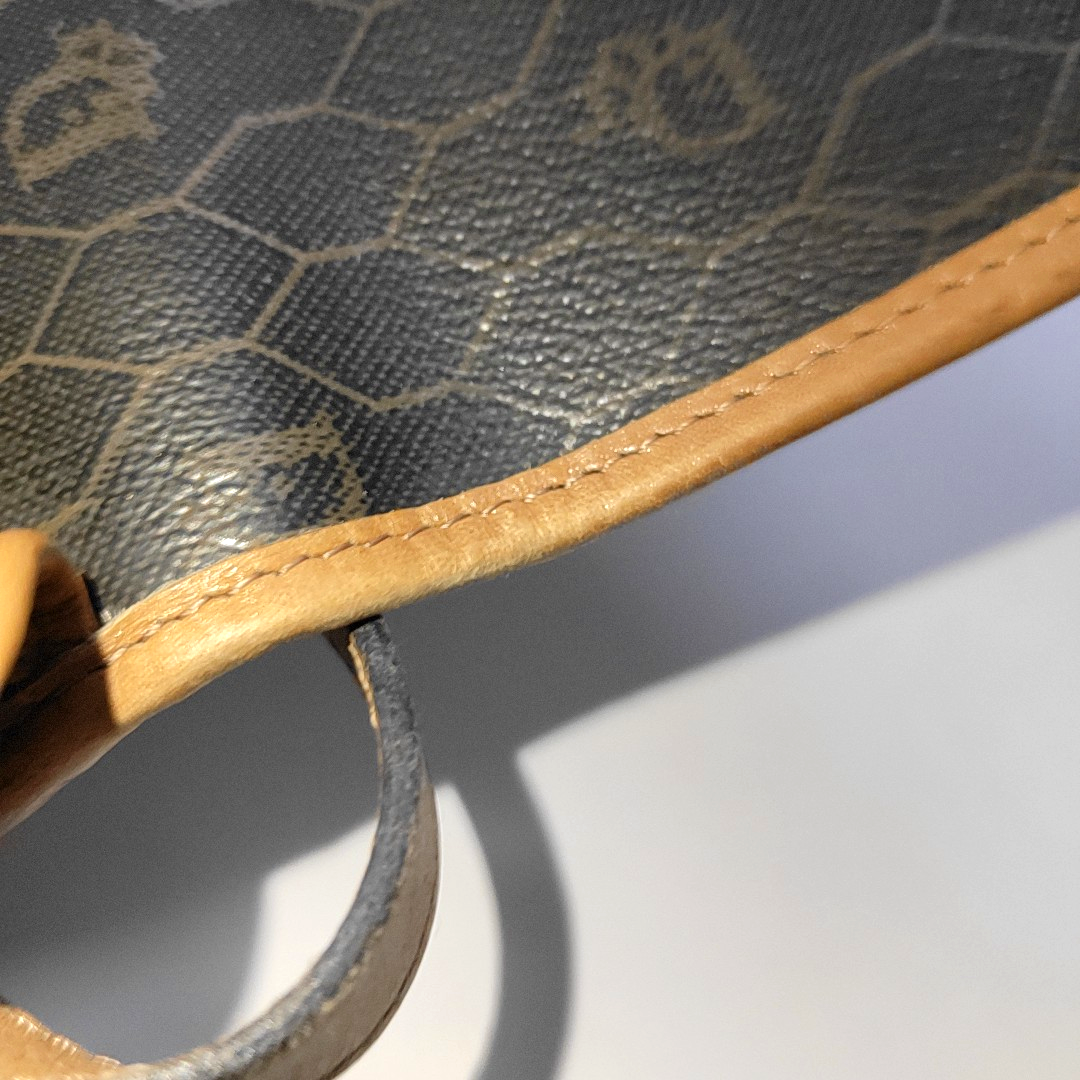 DIOR Black Coated Canvas Single Shoulder Bag Crossbody Golden hardware Sub-bag-(SKU)-14276666