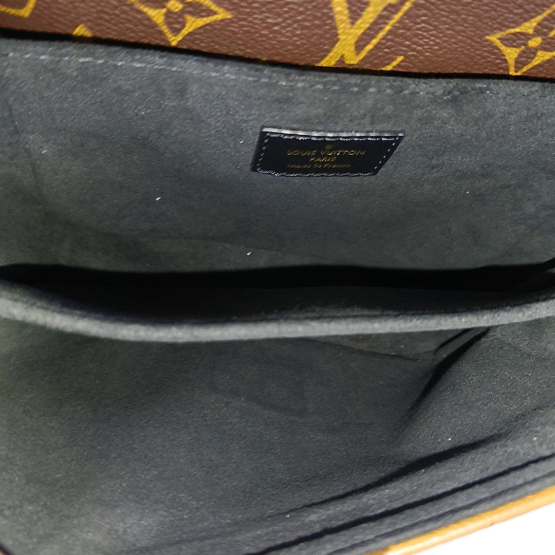 LOUIS VUITTON MÉTIS Brown Coated Canvas Monogram Lock Bag Backpack Golden Hardware 2 Removable Shoulder Straps-(SKU)-956880001
