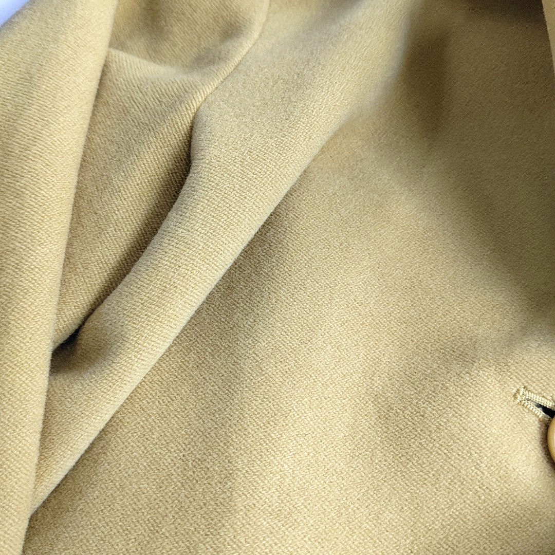 Chloé Lcode Autumn and Spring Yellow Wool Ladies Long Coat-(SKU)-14437188