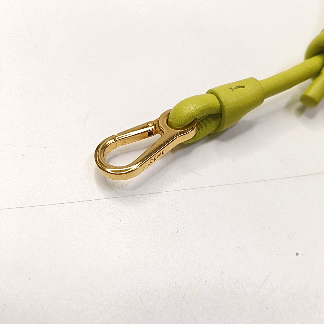 LOEWE Flamenco Purse Green Lamb Skin Crossbody Shoulder Bag Handbag Gold Hardware 2 Removable Straps-(SKU)-960343702