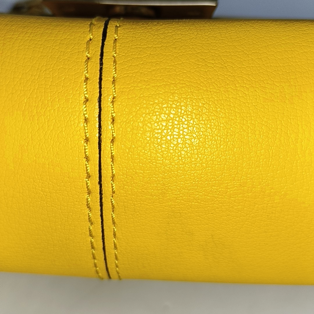MICHAEL KORS Yellow Leather Shoulder Bag Tote Golden hardware shoulder straps-(SKU)-14044743