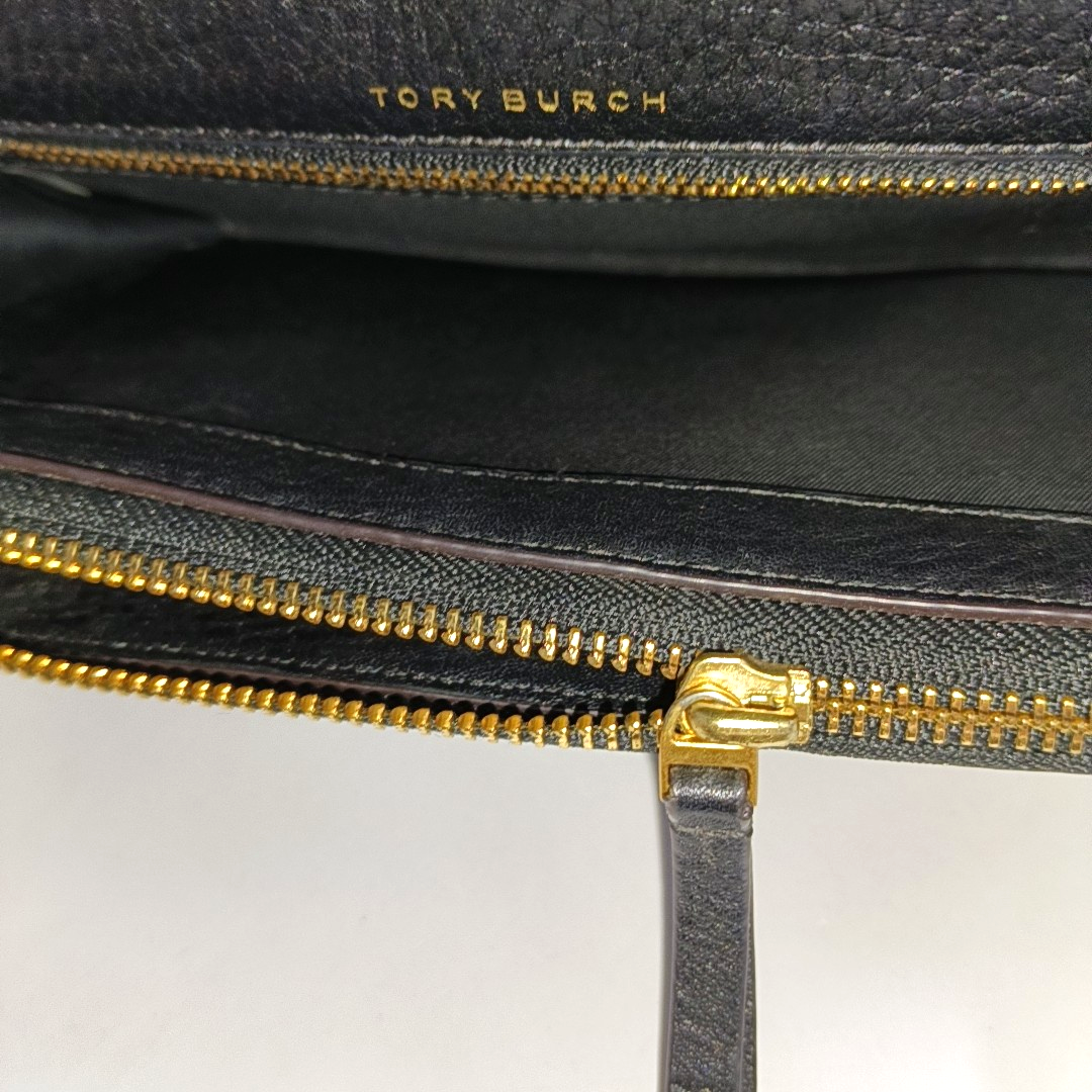 TORY BURCH Taylor Black leather crossbody bag handbag Golden hardware Removable shoulder strap-(SKU)-940612898