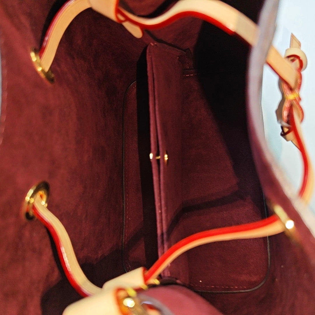 LOUIS VUITTON NÉONOÉ BB Brown Coated Canvas Monogram Crossbody Shoulder Bag Golden Hardware 2 Removable Straps-(SKU)-969181432