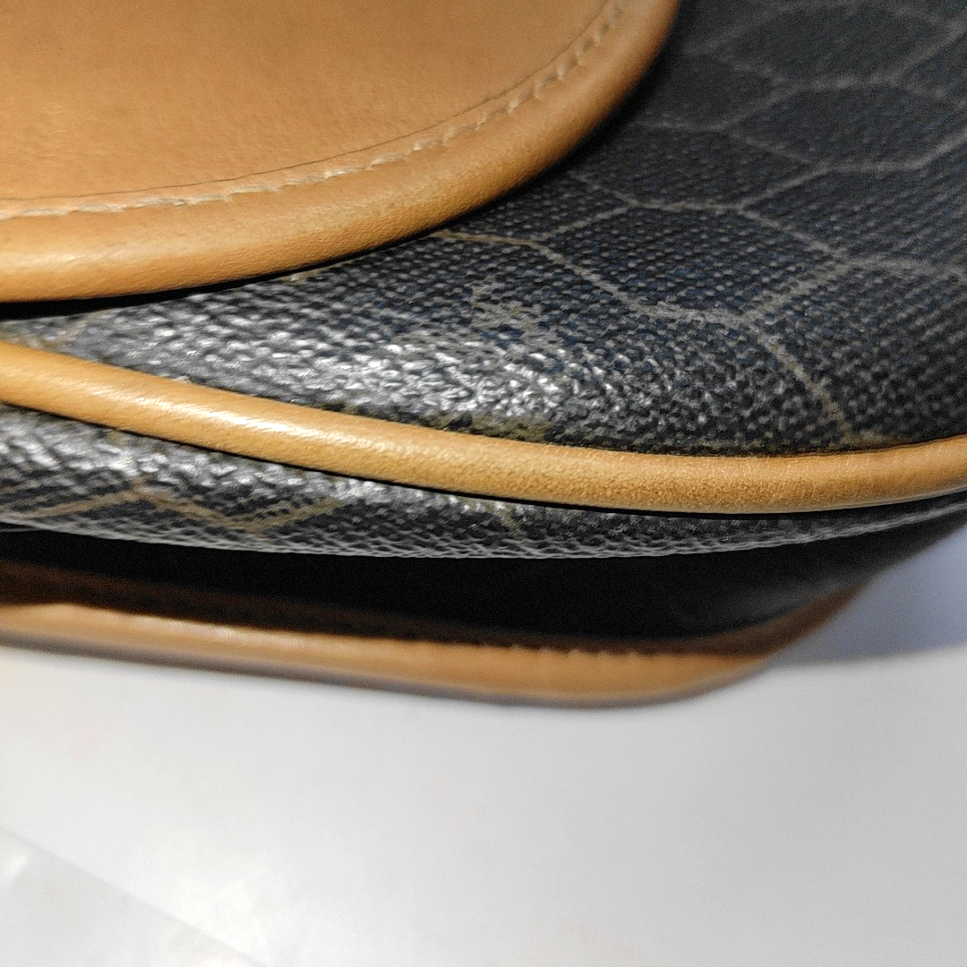 DIOR Black Coated Canvas Single Shoulder Bag Crossbody Golden hardware Sub-bag-(SKU)-14276666