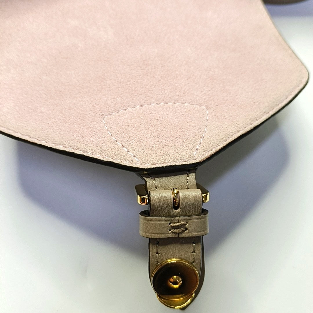 LOUIS VUITTON MONTSOURIS Grey Leather Monogram Embossed Backpack Tote Bag Golden Hardware-(SKU)-969217937