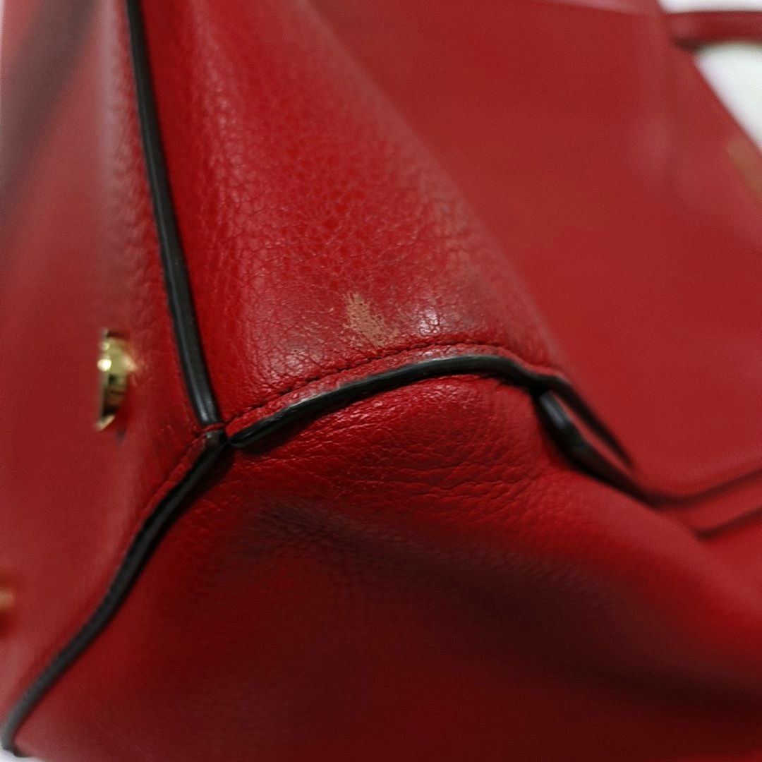 MICHAEL KORS Tote bag Red Leather Shoulder Bag Handbag Golden hardware-(SKU)-934050608