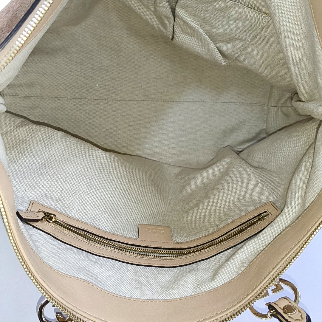 GUCCI Tote bag Large size Pink Canvas Monogrammed Tote Bag Single Shoulder Bag Golden hardware-(SKU)-956342457