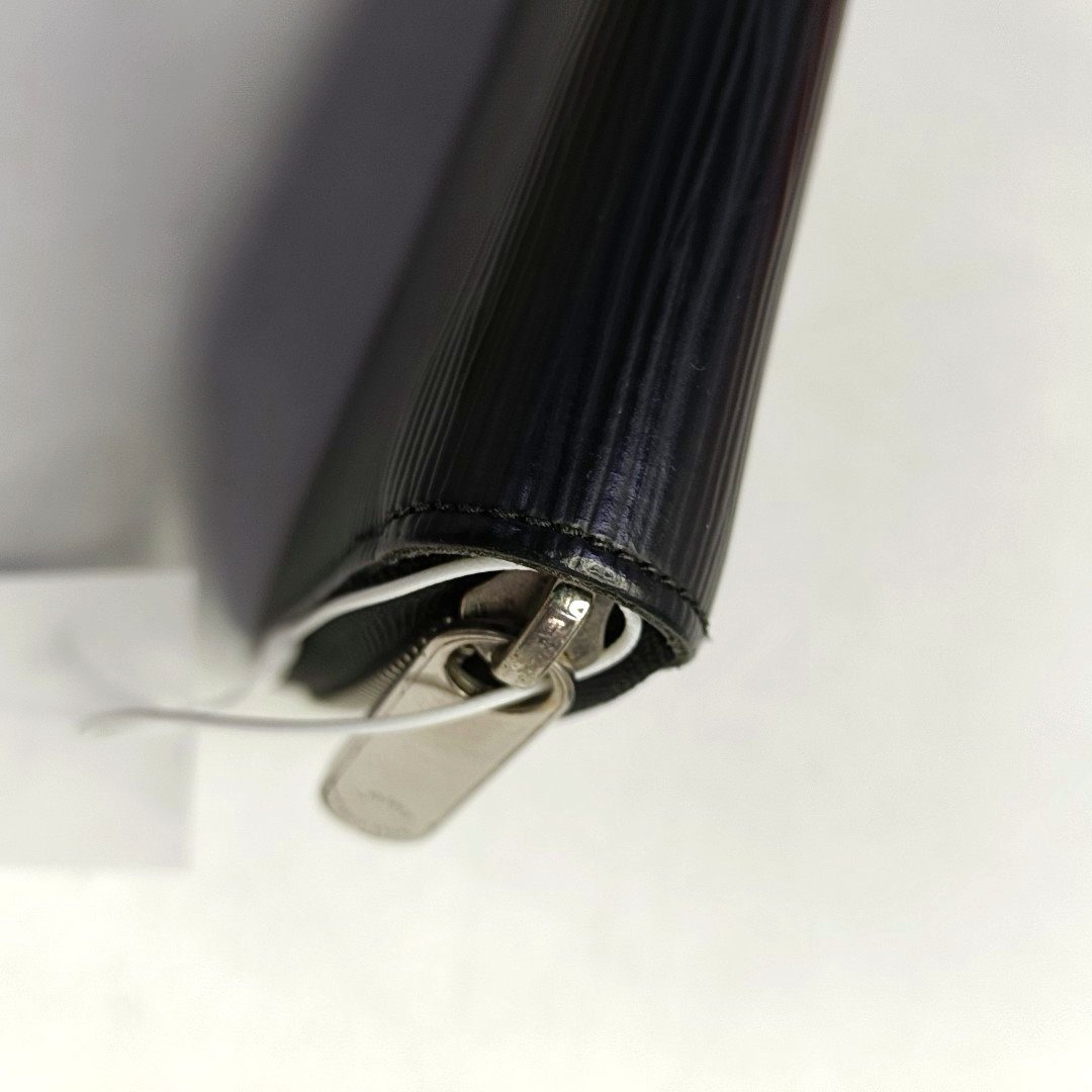 LOUIS VUITTON BlackEPI牛皮水波纹钱包 Silver Hardware-(SKU)-957987232