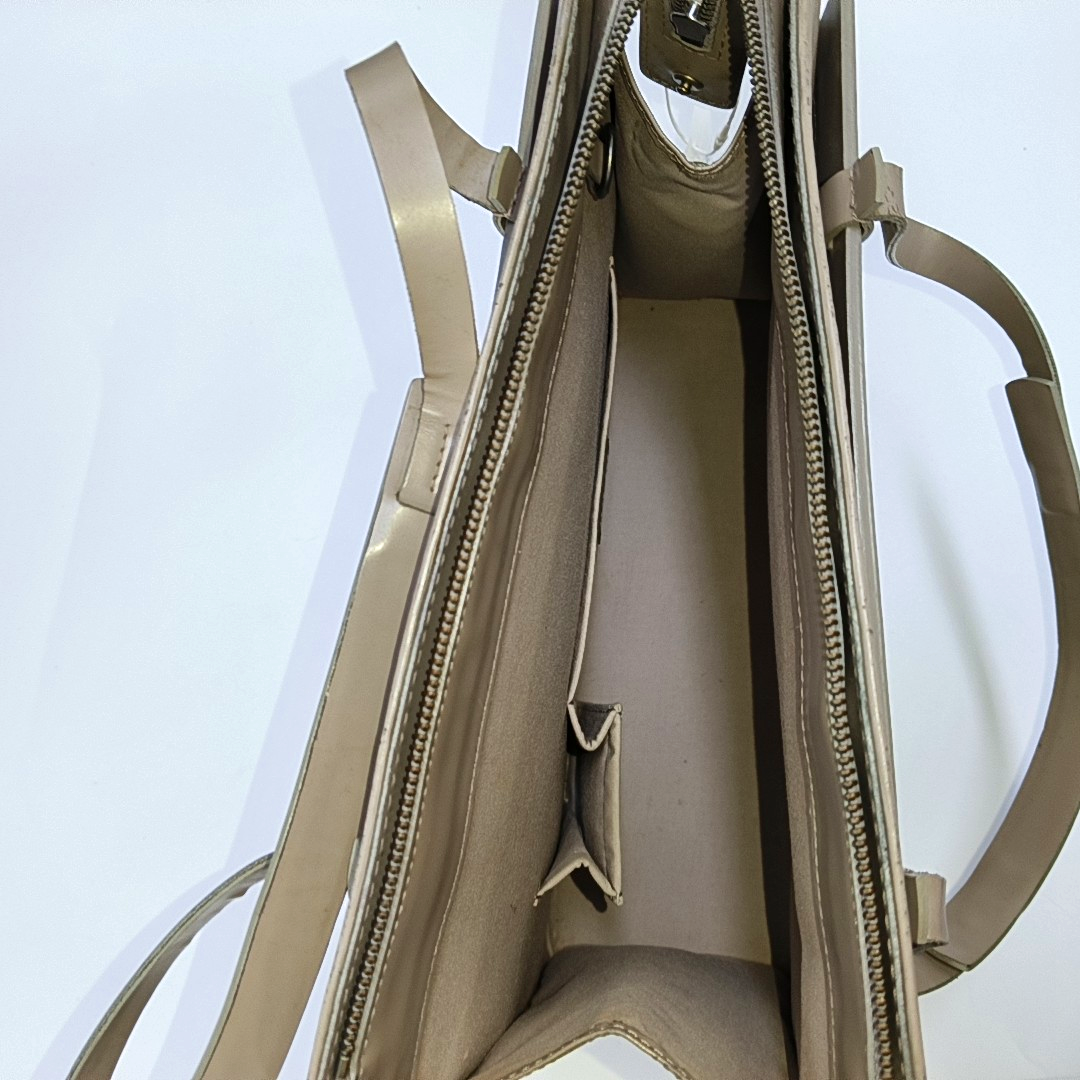 LOUIS VUITTON VINTAGE CROISETTE Large size 粉紫色EPI牛皮水波纹Shoulder Bag Handbag Silver Hardware-(SKU)-953507402