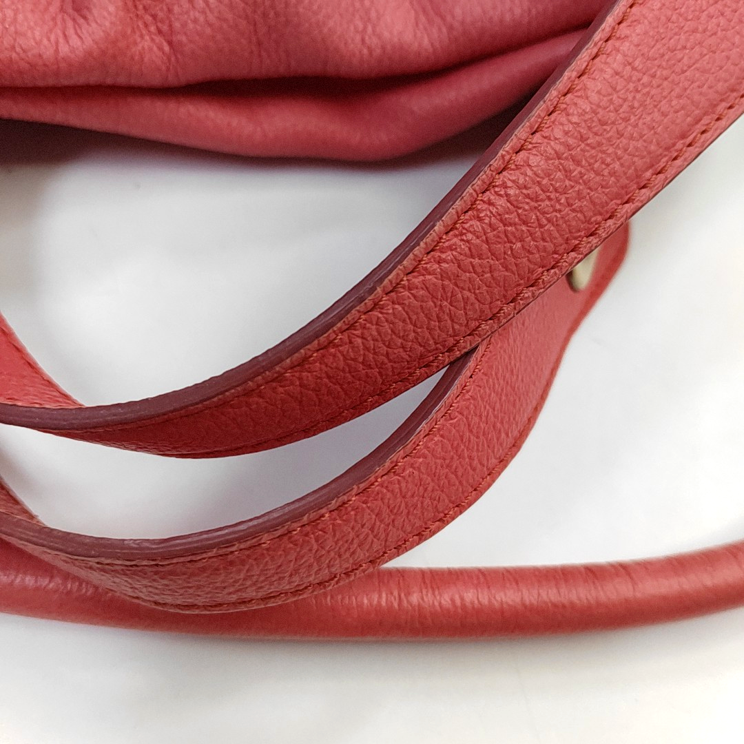 Chloé Paraty Medium size Orange-pink cowhide shoulder bag/crossbody bag/handbag Golden hardware Removable shoulder strap-(SKU)-951656466