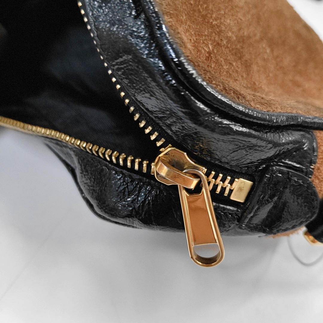GUCCI Ophidia mini Brown Suede Leather Striped Webbing Single Shoulder Bag Crossbody Bag Golden hardware-(SKU)-953950418