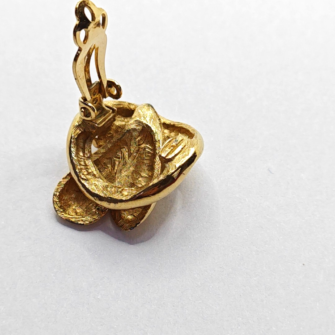 GIVENCHY Twisted Gold Alloy Ear Clips-(SKU)-942020738