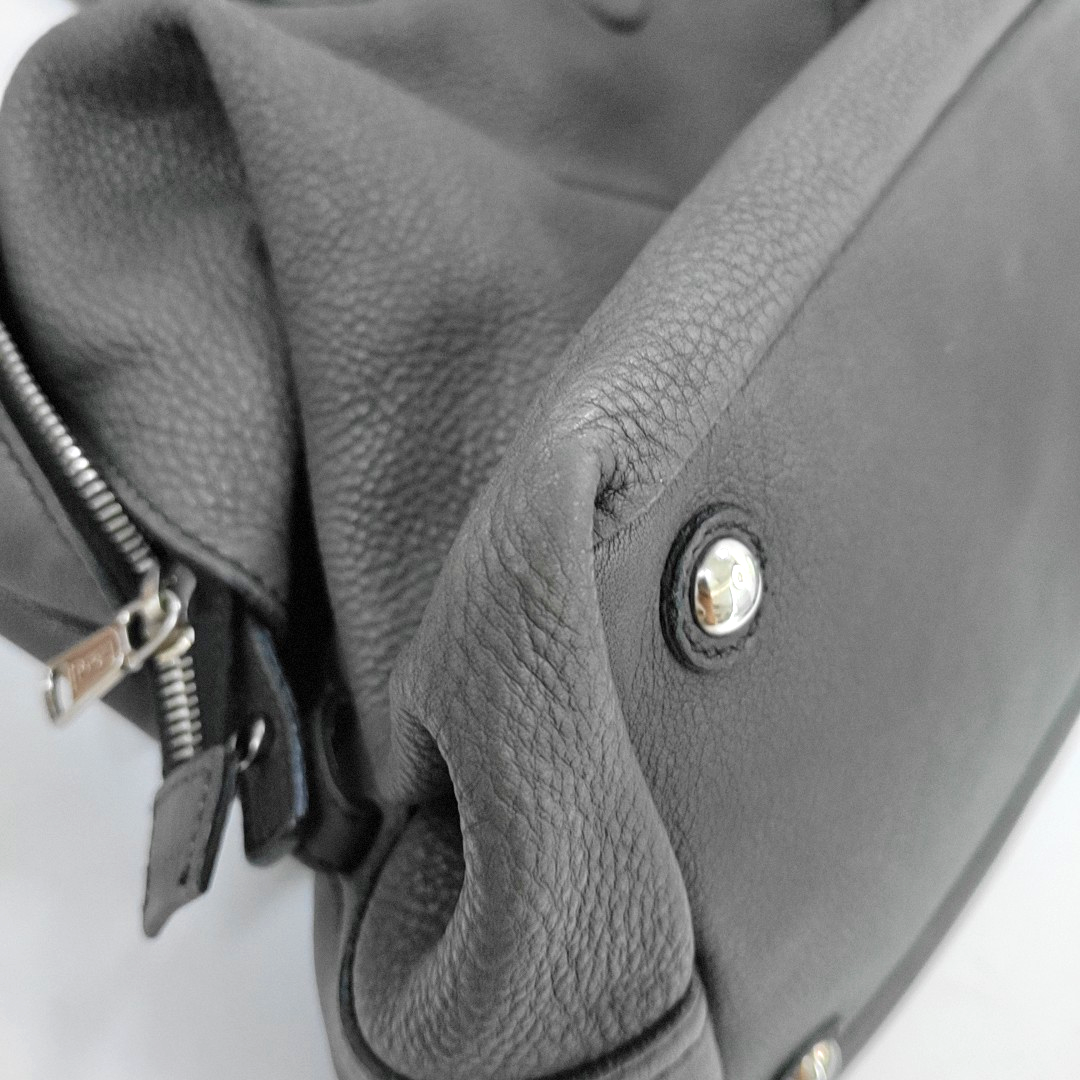 YSL EASY Medium size Dark Grey Leather Quilted Handbag Silver Hardware-(SKU)-955054552