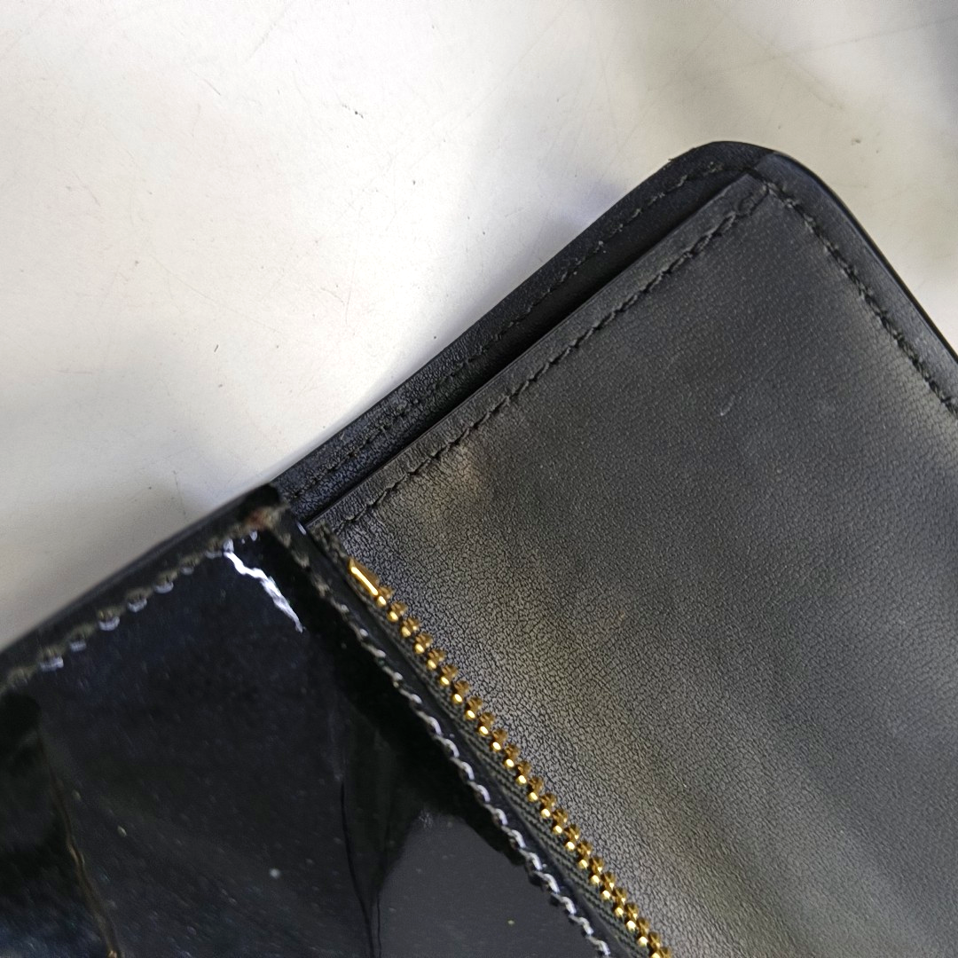 LOUIS VUITTON CHERRYWOOD Black Cowhide Monogram Wallet Golden hardware-(SKU)-949892288
