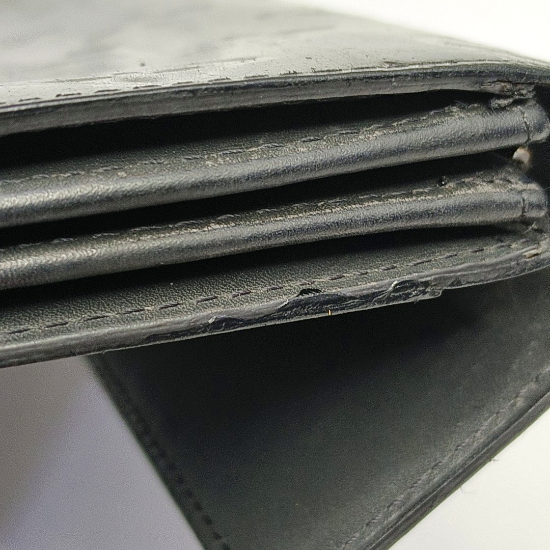 LOUIS VUITTON SARAH Black Cowhide Embossed Wallet Golden hardware-(SKU)-957385342