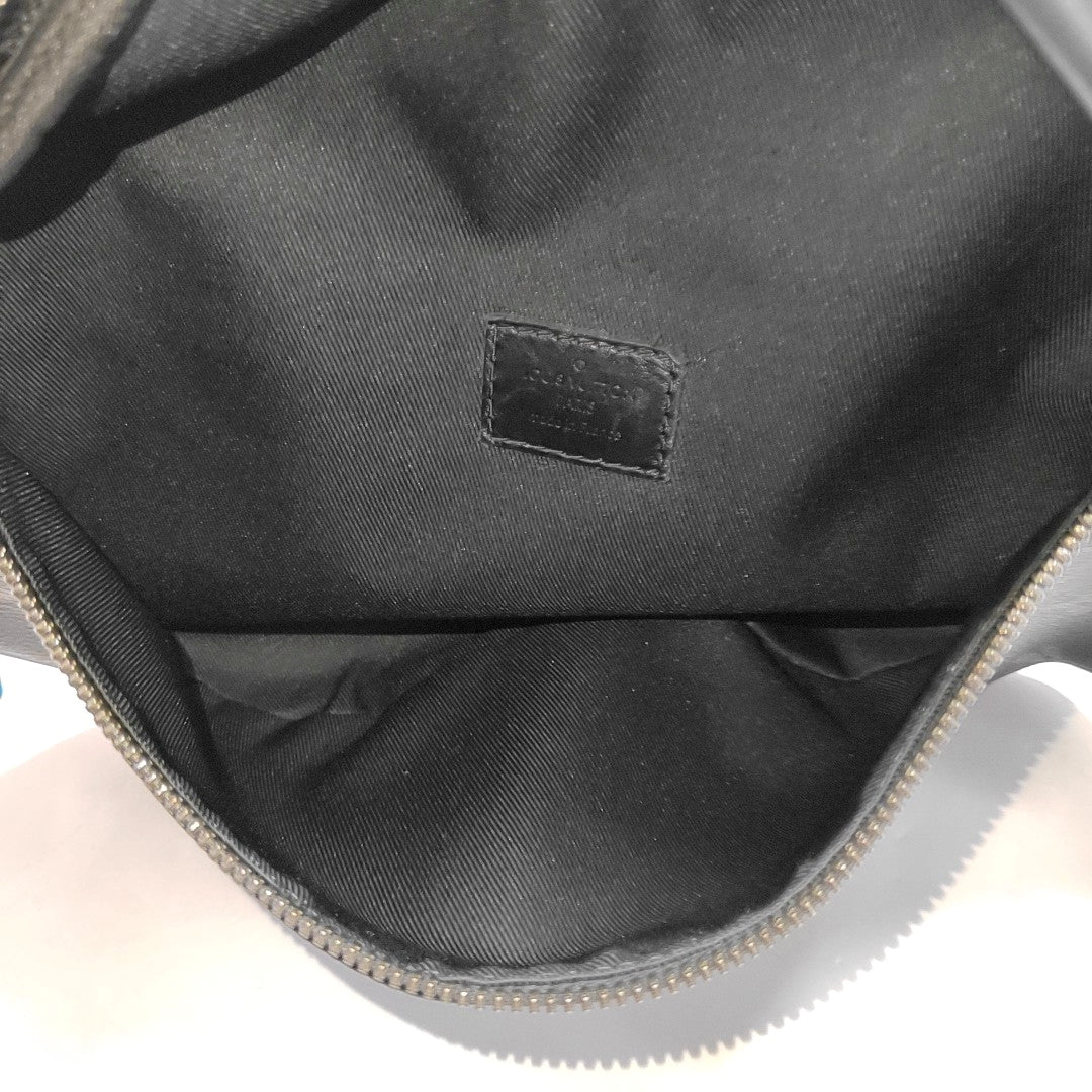 LOUIS VUITTON DISCOVERY Gray Coated Canvas Monogram Fanny Pack Crossbody Bag Chest Bag/Belt Bag Silver Hardware-(SKU)-970471267