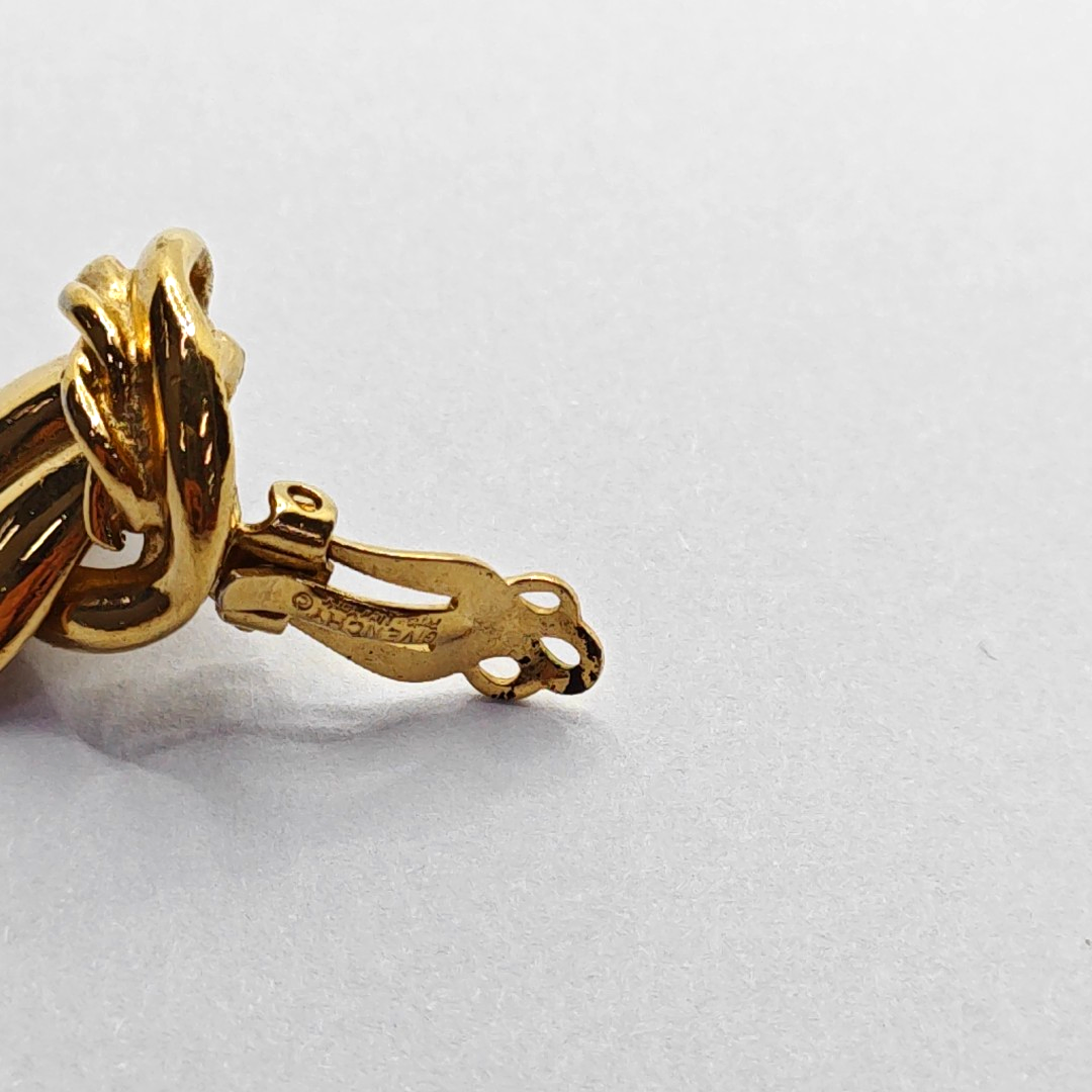 GIVENCHY Twisted Gold Alloy Ear Clips-(SKU)-942020738