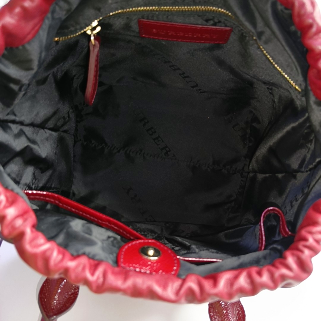 BURBERRY Dinton Red Cowhide Single Shoulder Bag Handbag Crossbody Bag Golden hardware Removable shoulder strap-(SKU)-943696805