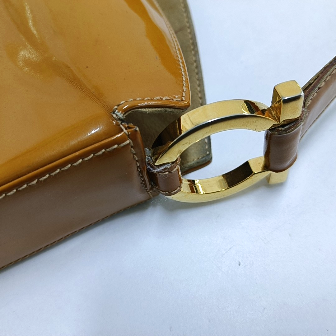 FERRAGAMO Tote bag Brown Cowhide Single Shoulder Bag Tote Golden hardware-(SKU)-942554385