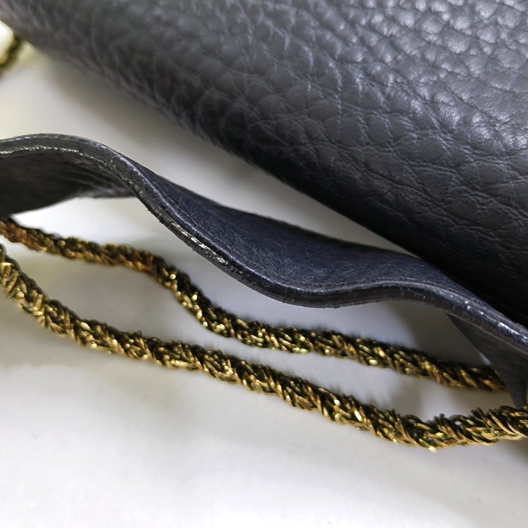 Chloé Sally Medium size Black Leather Single Shoulder Bag Golden hardware-(SKU)-947220516