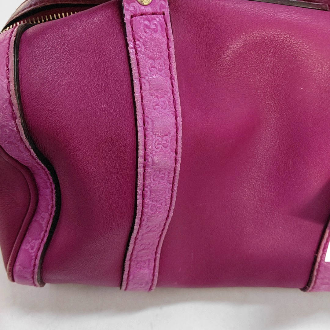 GUCCI Pink Calf Leather Grained Handbag Golden hardware-(SKU)-950007932