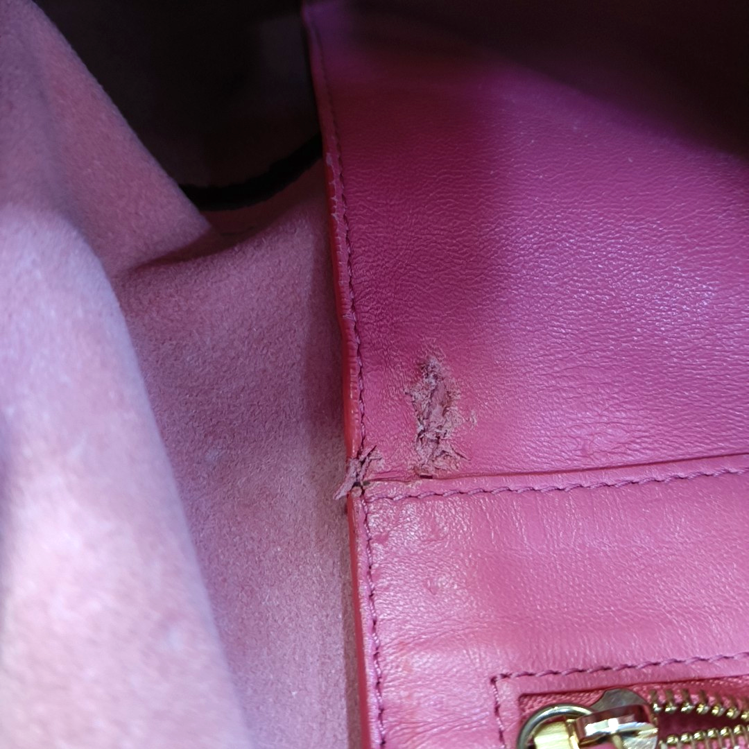 CELINE VERTICAL CABAS Pink Leather Tote Bag Golden hardware-(SKU)-944804714