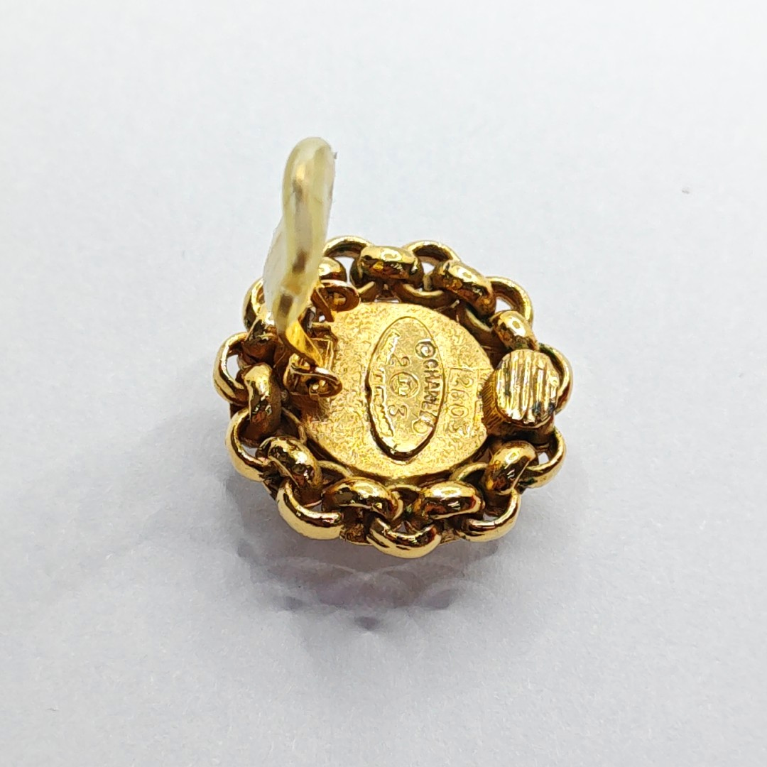 CHANEL 其它样式耳钉金色合金,人造珍珠Ear clamp-(SKU)-941506816