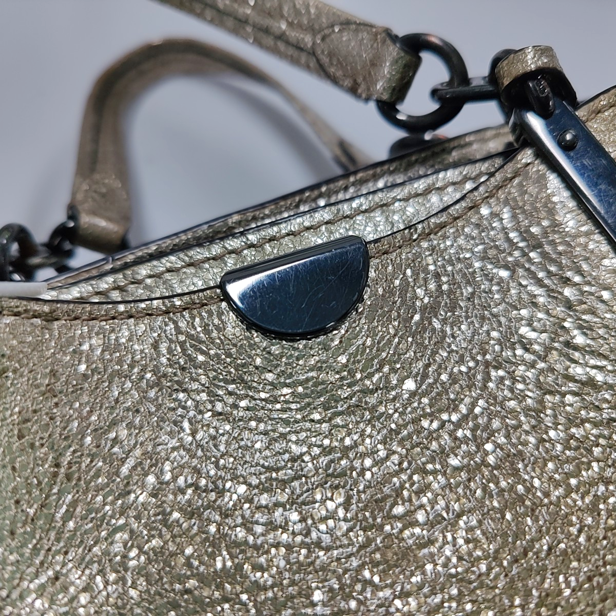 COACH DREAMER Champagne Cowhide Single Shoulder Handbag Crossbody Golden hardware Removable shoulder strap-(SKU)-934000281