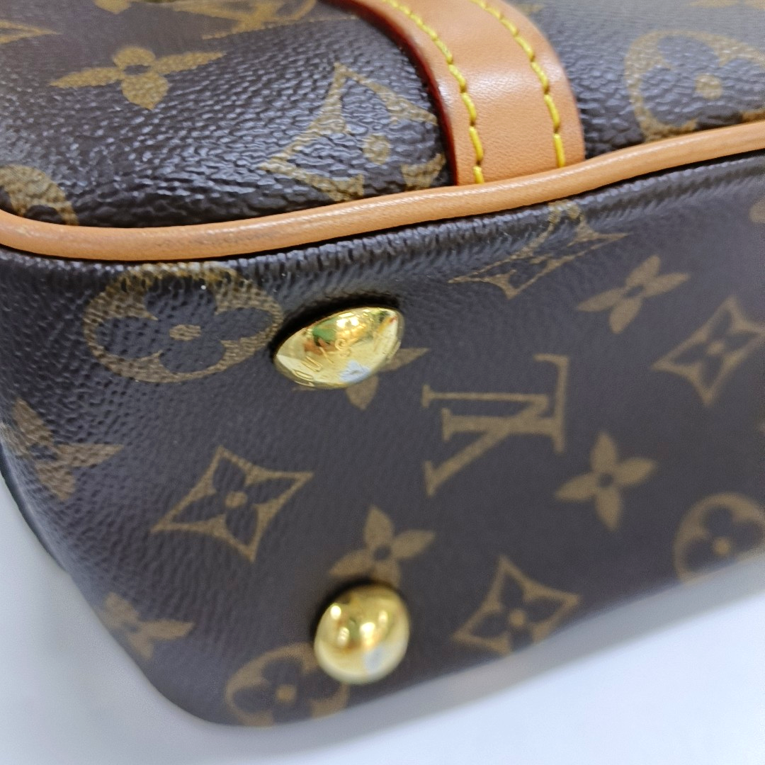 LOUIS VUITTON CITE Brown Coated Canvas Monogram Single Shoulder Bag Handbag with Gold Hardware-(SKU)-961060465
