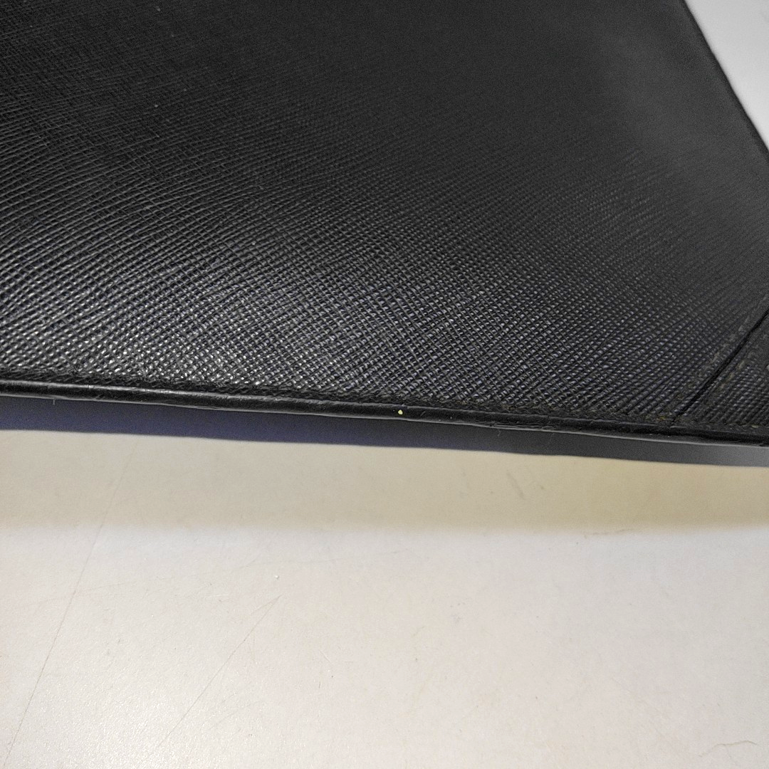 PRADA Black Cowhide Clutch Silver Hardware-(SKU)-942856907