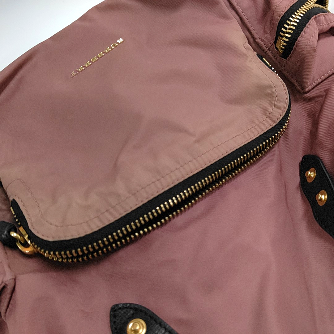BURBERRY The Rucksack Medium size Beige Nylon Backpack Tote Bag Golden hardware-(SKU)-954221231