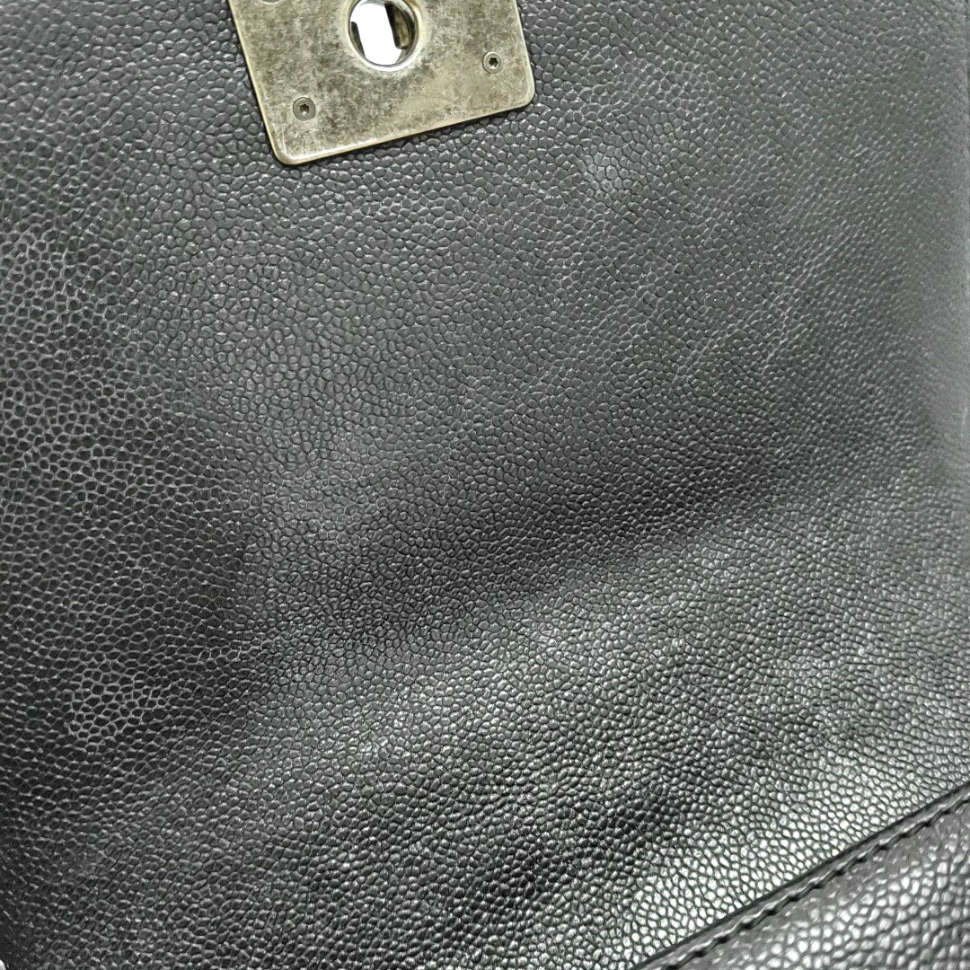 CHANEL BOY CHANEL Medium Black Tweed Quilted Crossbody Bag Single Shoulder Bag Rhodium Hardware 18 Clasp Detachable Strap-(SKU)-967050030
