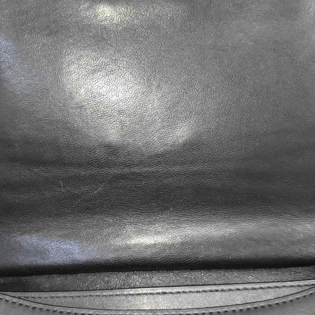COACH SWAGGER Black Leather Studs Inlay Crossbody Bag Single Shoulder Bag Golden silver ruthenium color hardware-(SKU)-939036502