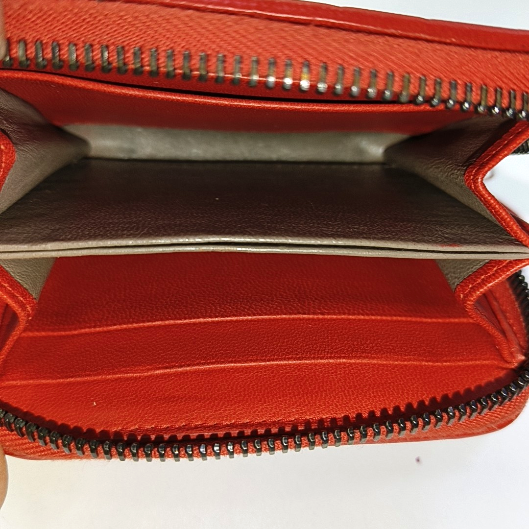 BOTTEGA VENETA Red Cowhide Woven Wallet Black hardware-(SKU)-957131888