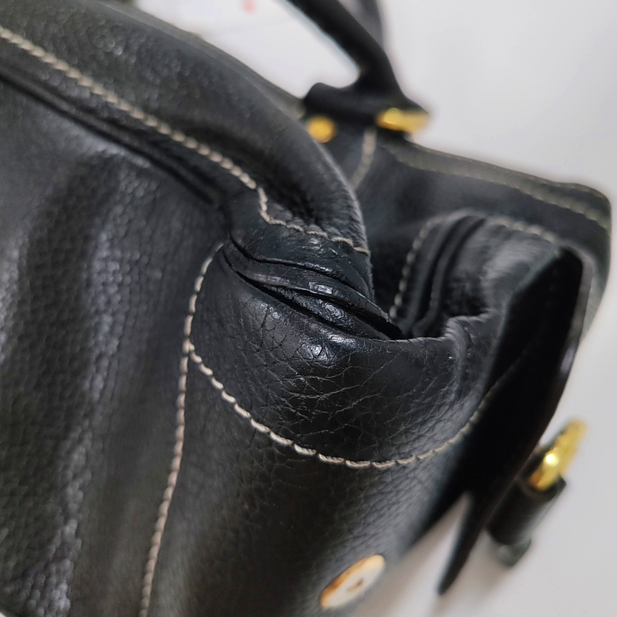 CELINE Tote bag Brown Cowhide Handbag Golden hardware-(SKU)-946083978
