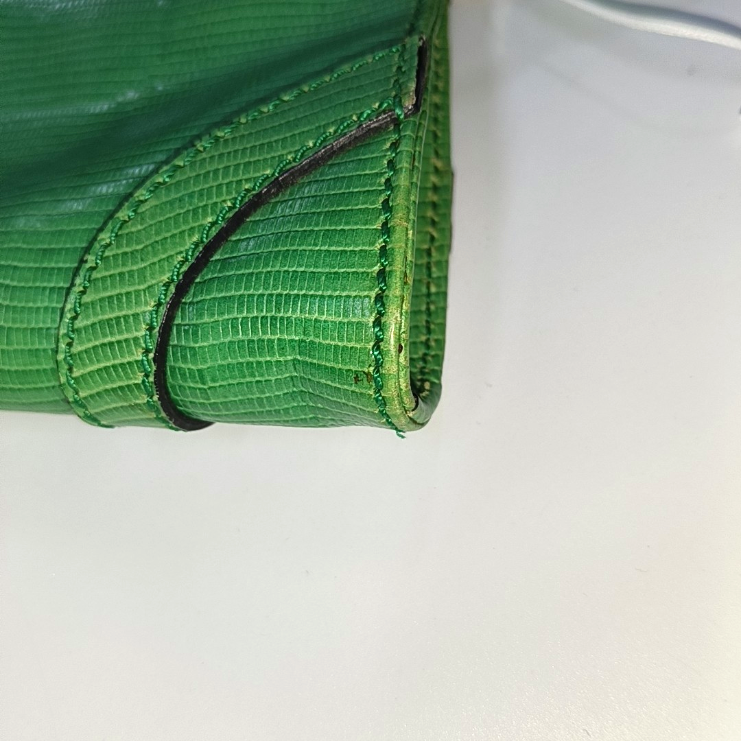 BURBERRY Green Cowhide Embossed Single Shoulder Bag Silver Hardware-(SKU)-934701341
