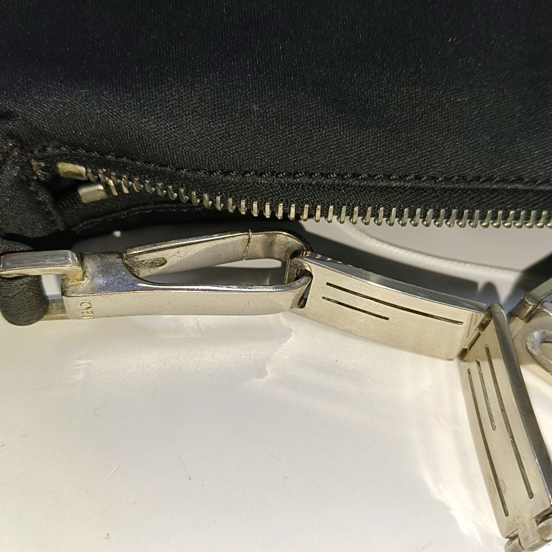 FENDI Black fabric handbag Silver Hardware-(SKU)-14425389