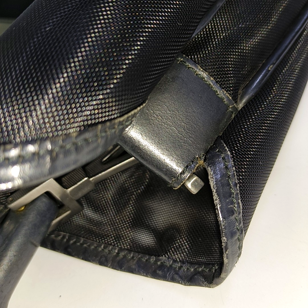GUCCI Tote bag Black Special Material Bamboo Handle Bag Tote Bag Ruthenium color hardware Sub-bag-(SKU)-941712456