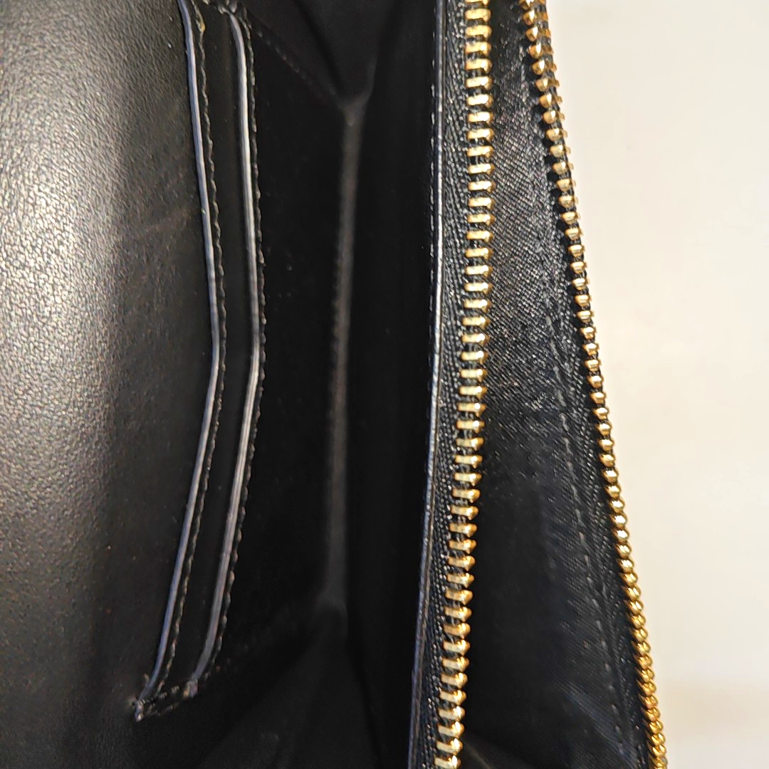 BURBERRY Black Cowhide Wallet Golden hardware-(SKU)-947686221