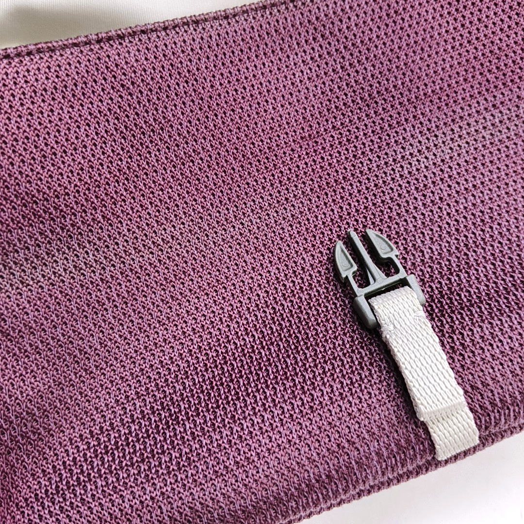 PRADA Purple Fabric Single Shoulder Bag Silver Hardware Removable shoulder strap-(SKU)-950006519