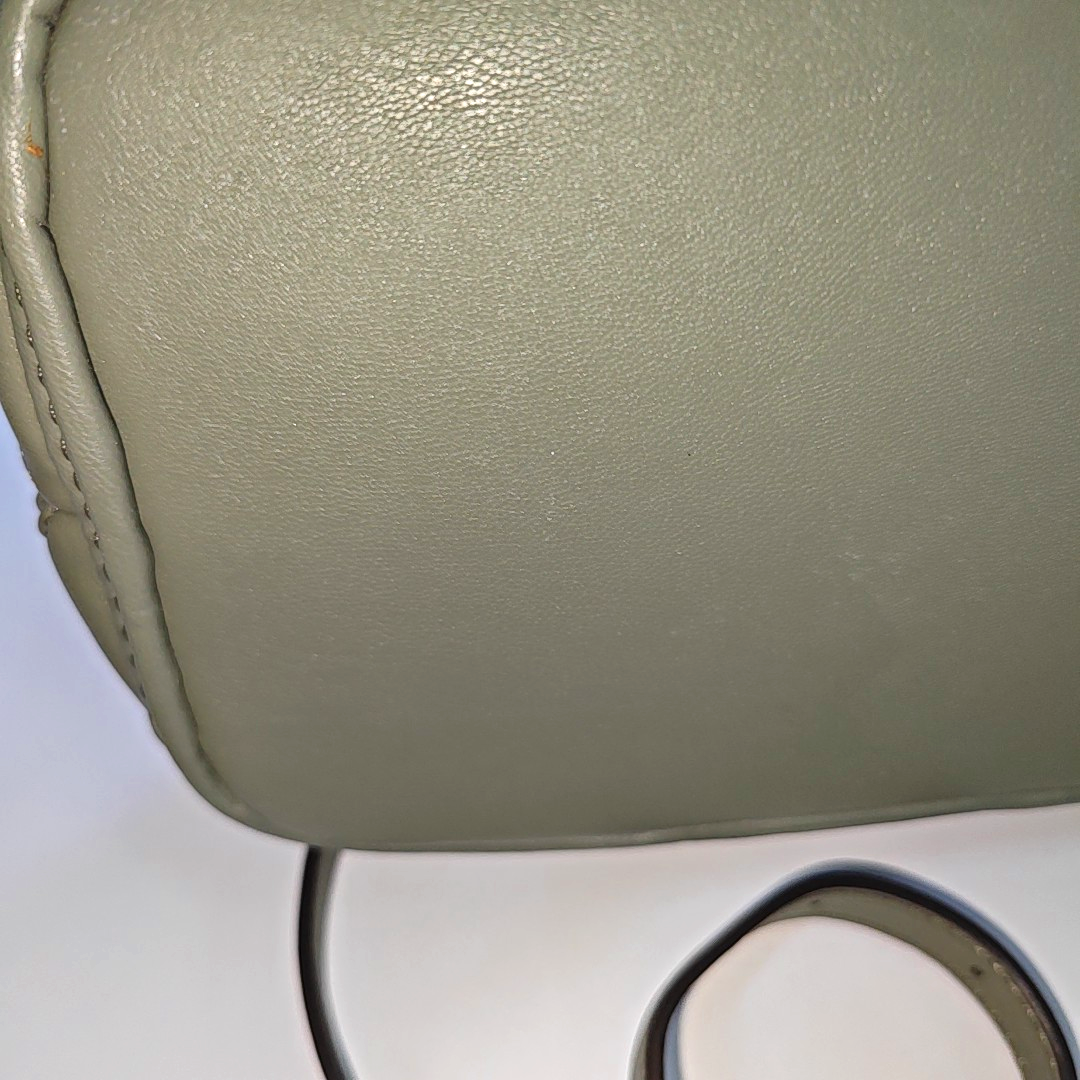 MICHAEL KORS Small size Green Lamb Leather Braided Backpack Golden hardware-(SKU)-936597002