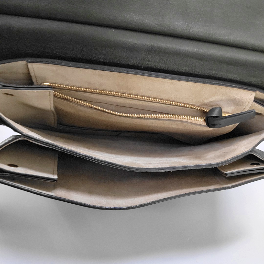 Chloé Faye Medium size Dark Green Leather Crossbody Shoulder Bag Golden hardware Removable shoulder strap-(SKU)-959719535
