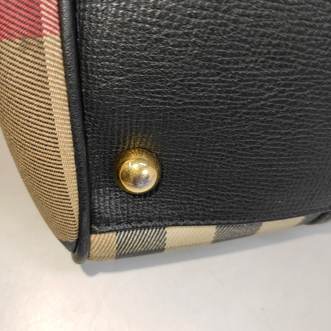 BURBERRY Alchester Multicolor Canvas Handbag Golden hardware-(SKU)-939790011